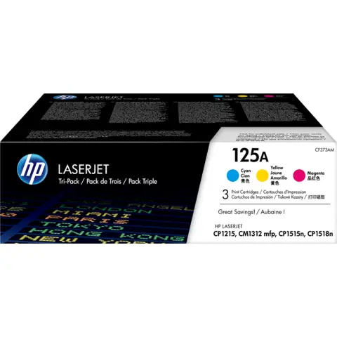 HP CF373AM - Zestaw 3 tonerów kolorowych do HP HP Color LaserJet CM1300, CM1312, CM1500, CM1512, CP1200, CP1210 ...
